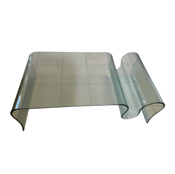 Glass Curvy Table