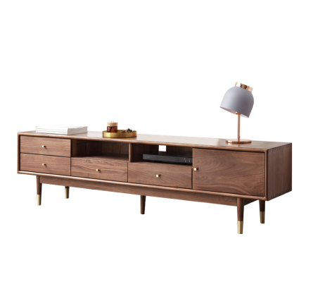Goethe TV Console - Black Walnut Wood
