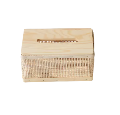 Rattan Tissue Box