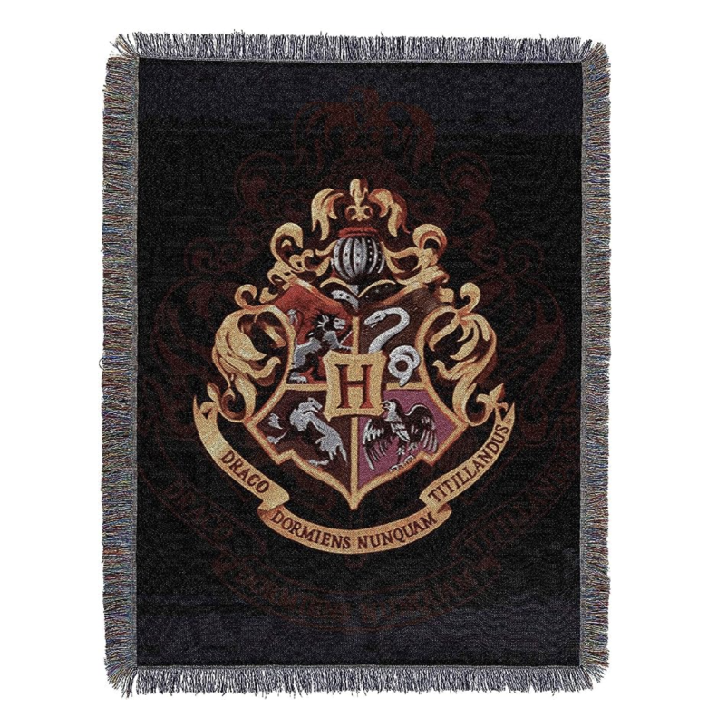 Harry Potter, Hogwarts Décor" Metallic Woven Tapestry Throw Blanket, 48" x 60"