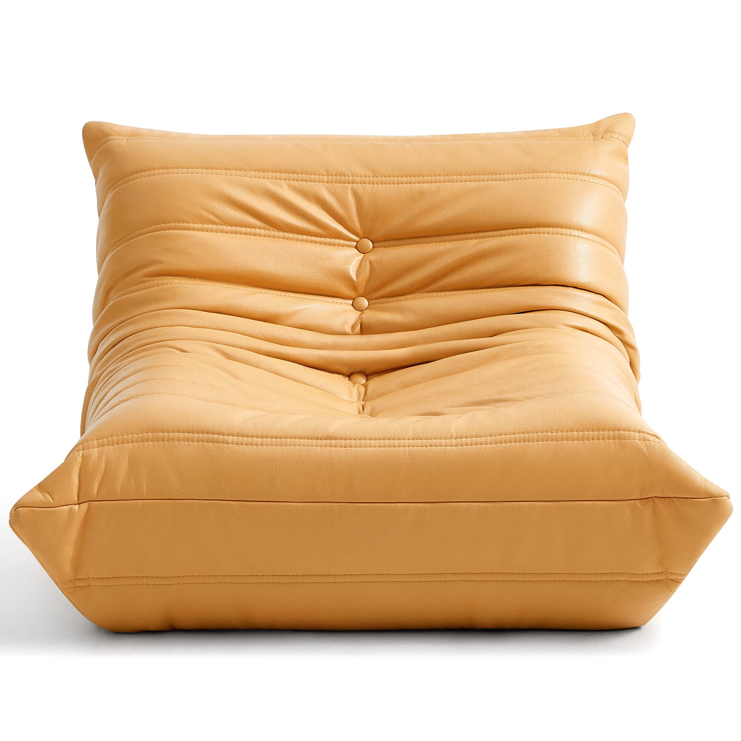 Alyana Lounge Floor Sofa, 65cm, Mustard Orange