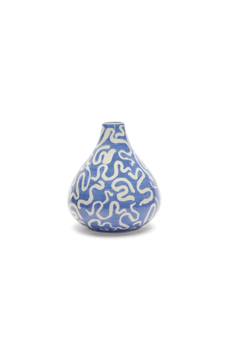 Sour Straps Bud Vase, 15 x 15.5 cm - Blue
