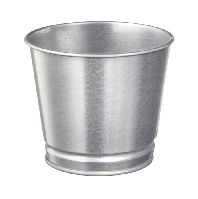 BINTJE Plant Pot - Galvanised, 9cm