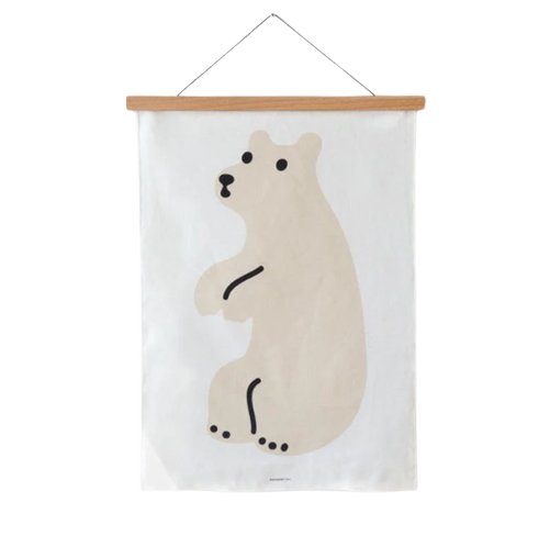 WARMGREY Tail Fabric Poster, Huggy Bear - Small (40 x 56cm)