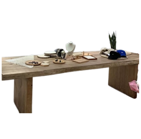 Live Edge Wooden Dining Table