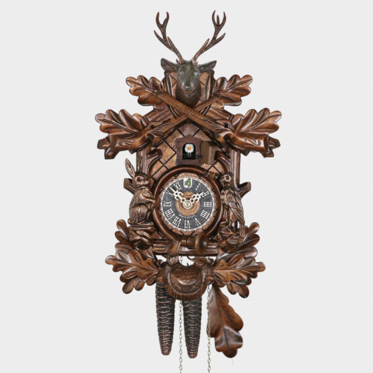 Hunter Design Mechanical Wood Cuckoo Clock