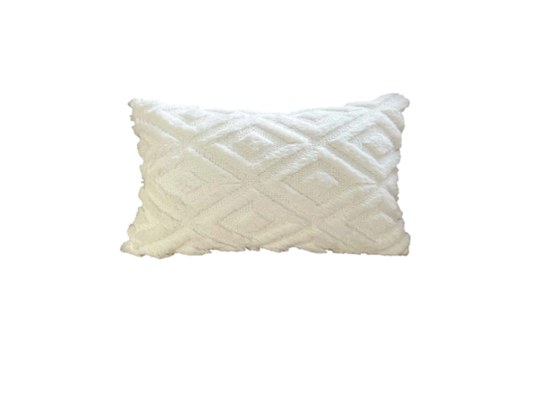 Geometric Jacquard Lumbar Pillow Cover