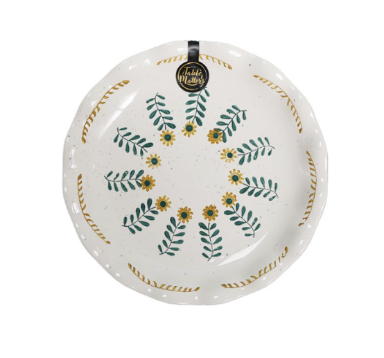 Wildflowers Collection Scallop Lace Plate