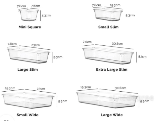 Clarity Customisable Drawer Organizer