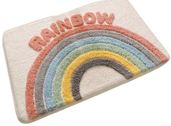 Bathroom absorbent floor mat