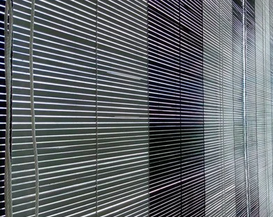 Black and White Bamboo Blinds