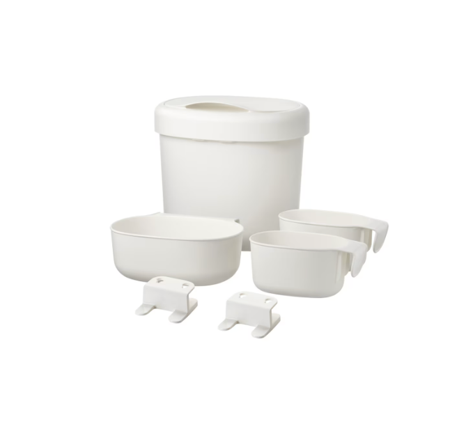 ÖNSKLIG Stor Baskets Changing Tbl Set of 4 - White
