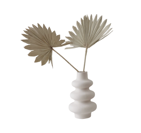 Round Tiered Vase and Plant