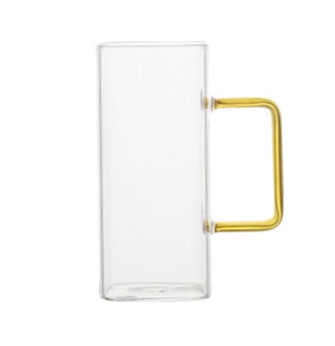 High Borosilicate Square Glass with Handle