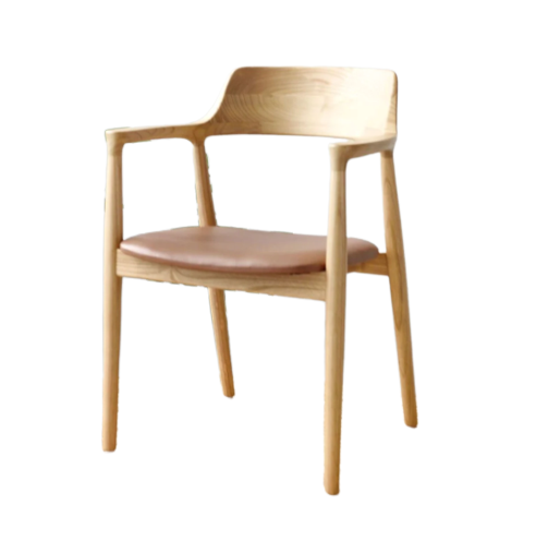 Kennedy Dining Chair With Cognac Seat