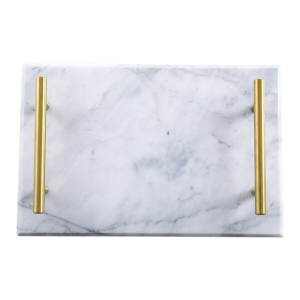 Eve Marble Serving Tray, Grey