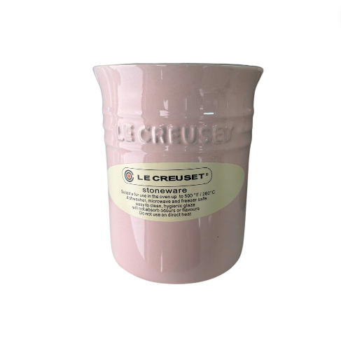 Stoneware Small Utensil Jar, 1.1 Litres, Chiffon Pink