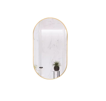 Gold Oval Mirror