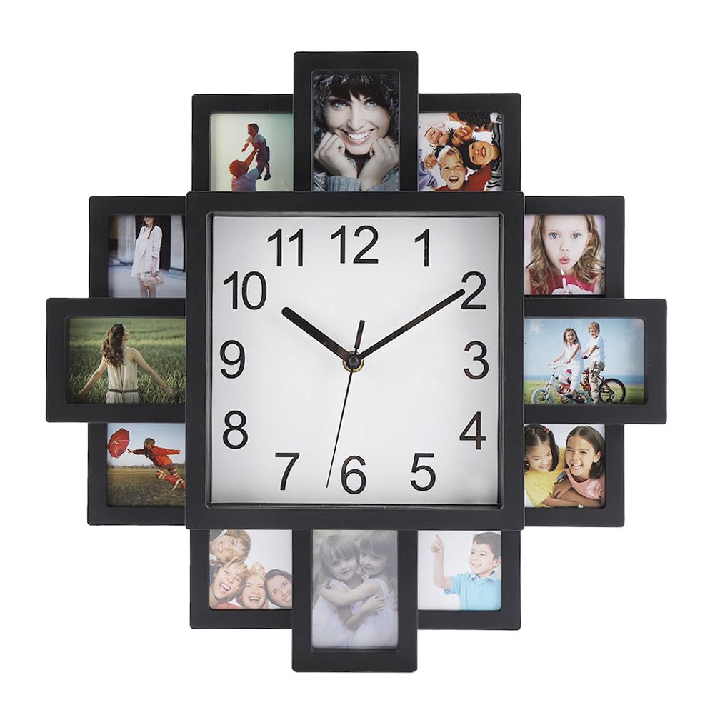 2 In 1 Plastic Wall Clock And Photo Frame