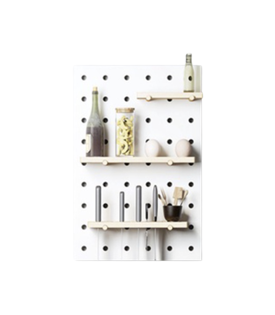 Pegboard Wall Shelf Desk Organizer
