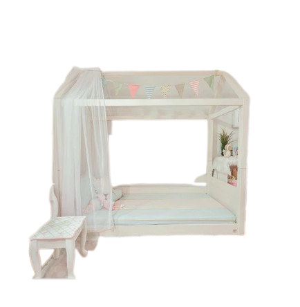 Oslo Mod Floor Bed With Roof