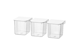 SKÅDIS Container With Lid, White