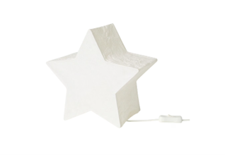 STRÅLA Table Lamp, Star-Shaped/White, 25 cm