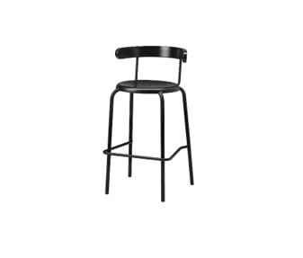 YNGVAR Bar Stool, Anthracite, 75 cm