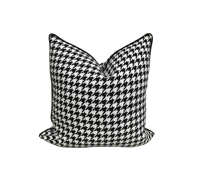 Houndstooth cushion