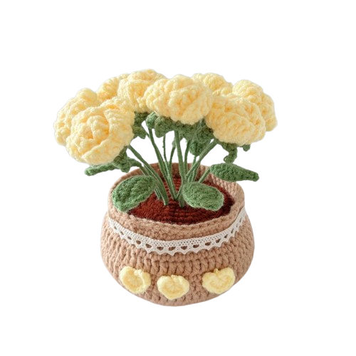 Crochet Flower Pot