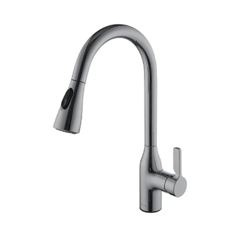 360° Swivel Retractable Kitchen Mixer Tap - Gunpowder Grey