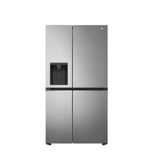 Side-By-Side-fridge with Smart Inverter Compressor, 617L - Platinum Silver