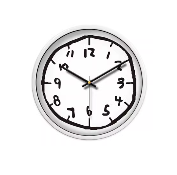 Modern Doodle Clock