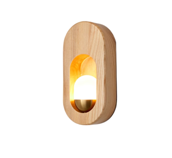 Nordic Retro Solid Wood Bedroom Bedside Lamp