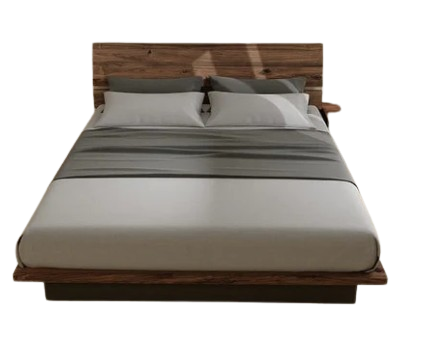 Norya Wooden Bed - American Walnut 