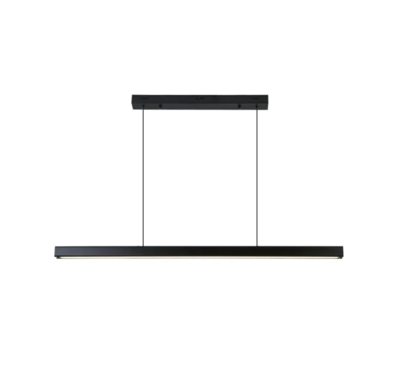 Modern Simple Ceiling Metal LED Black Pendant Light
