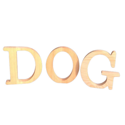 Wood Wooden Alphabets, 10cm