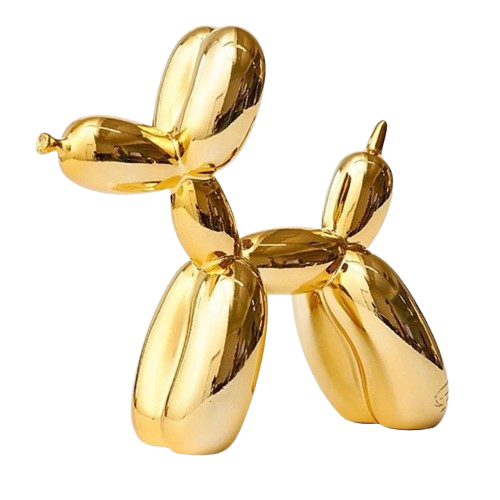 Gold Balloon Dog Decoration