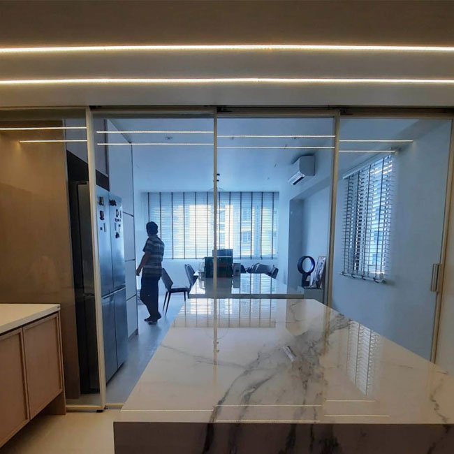 Bifold Doors W/ Lattice 