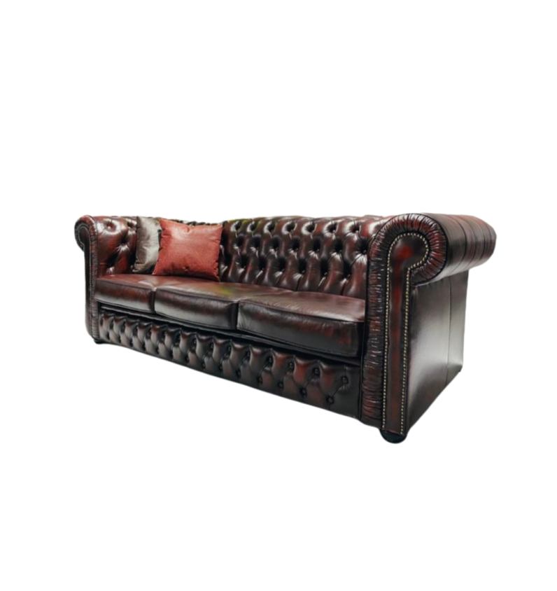 Wiltshire Chesterfield Vintage 3-seater Leather Sofa