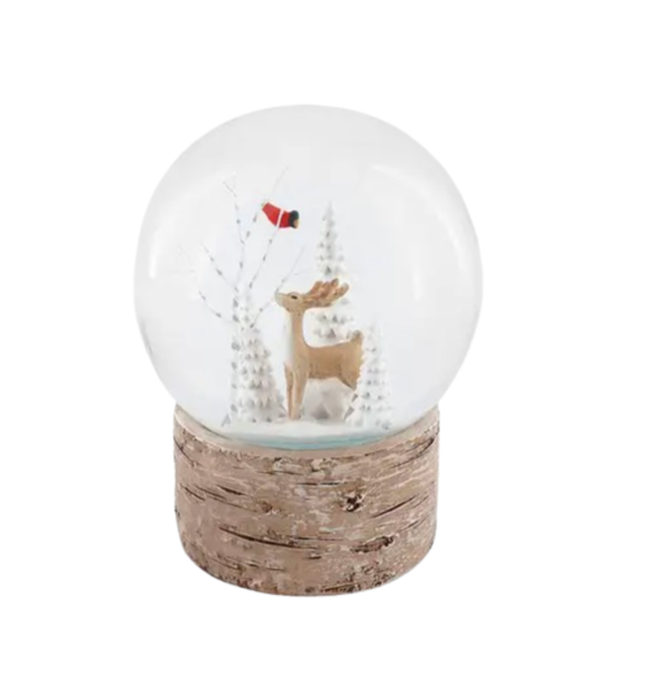Snow Dome With Reindeer Trees