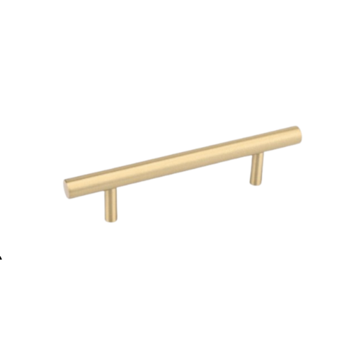 Gold Cabinet Handle, T Bar L156mm G96mm