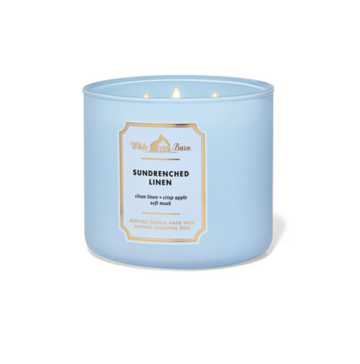 Sun-Drenched Linen 3-Wick Candle
