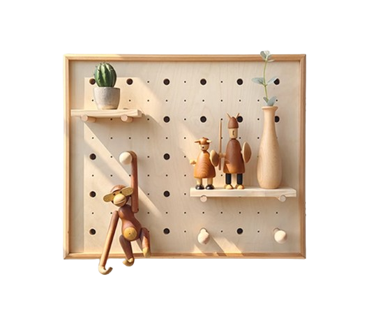 Wooden Pegboard Box