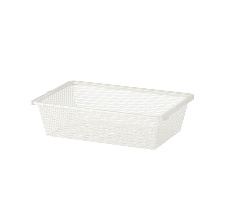 BOAXEL Mesh Basket, 60x40x15 cm - White