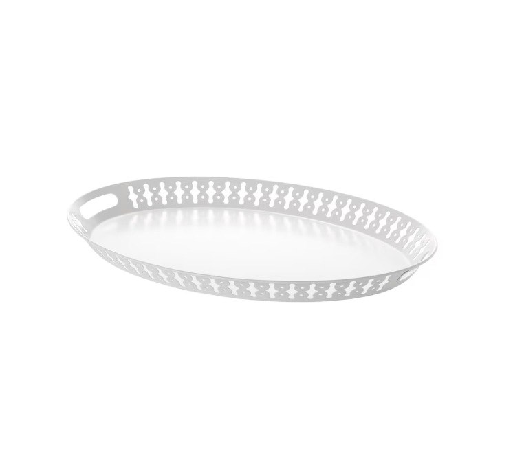 ROMANTISK Tray, 52x39 cm - White