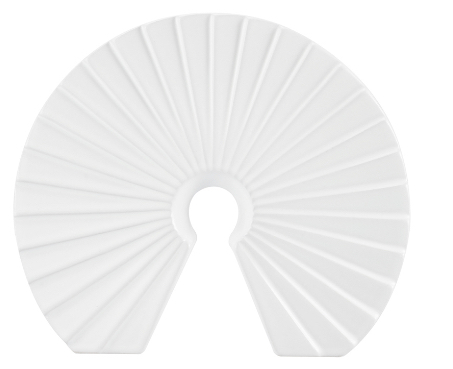 Decorative Ceramic Fan-shaped Ornament