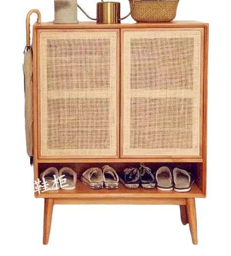 Nordic Solid Wood Compact & Slim Shoe Cabinet