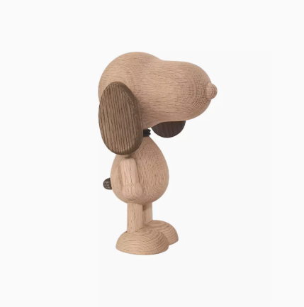 Wooden Snoopy Sculpture 