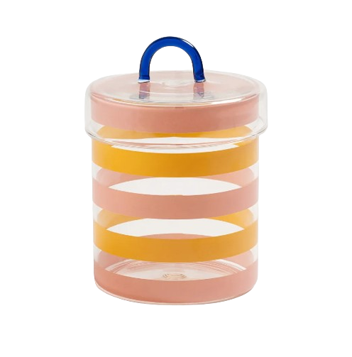 Jar Stripy Blue